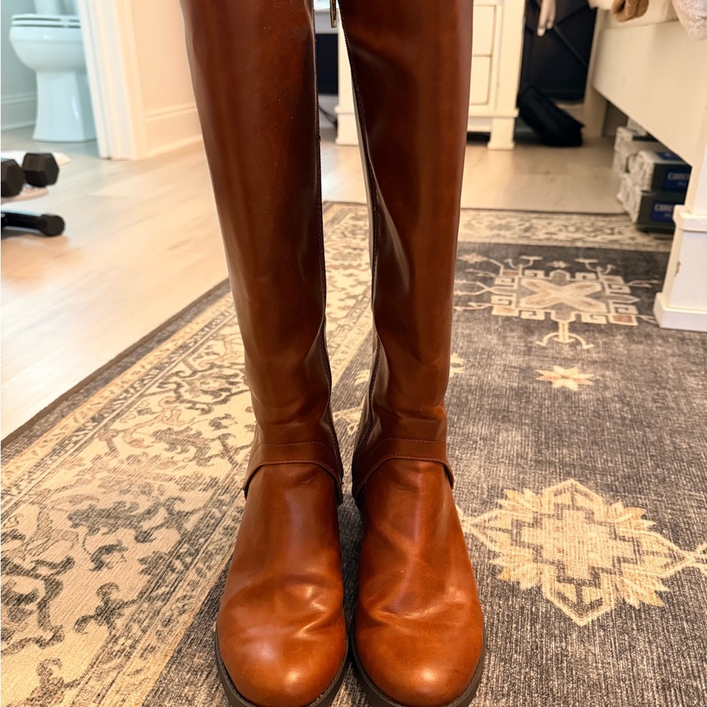 Merona Cognac Brown Tall Riding Boots